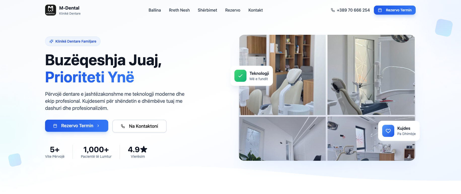 Vorschau des M-Dental-Projekts
